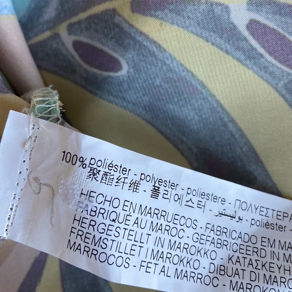 NWT ZARA Asymmetric Sleeve Side Slit Tropical Print Dress Blogger Favorite Small - Picture 10 of 10